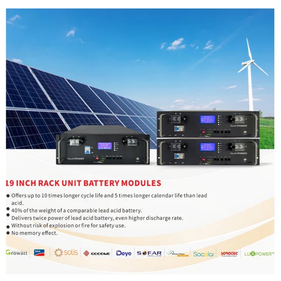 4.8kwh Rack UPS module de batterie solaire 48V 100ah